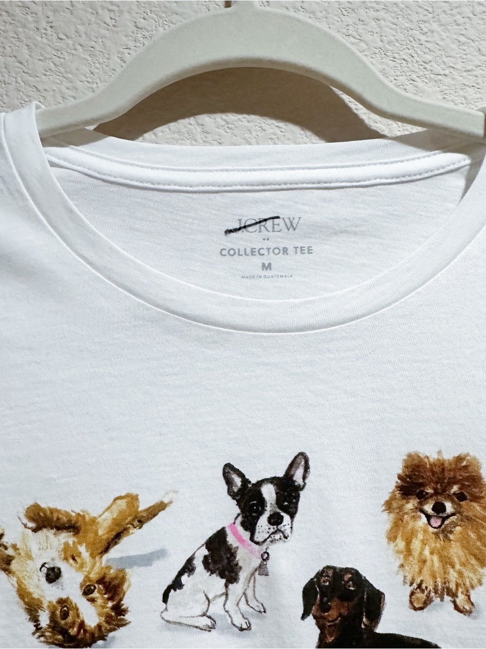 J. Crew Dogs Graphic Tee White M - Picture 5 of 7